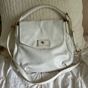 Marc by Marc Jacobs Crossbody white pebbled leather handbag satchel tote